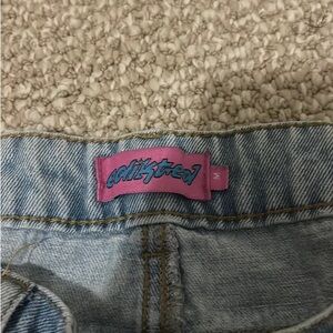 Edikted Light Blue Denim Pants